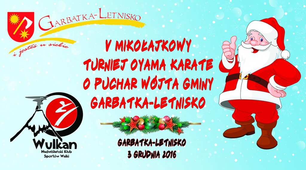 V Mikołajkowy Turniej Oyama Karate o Puchar Wójta Gminy Garbatka- Letnisko