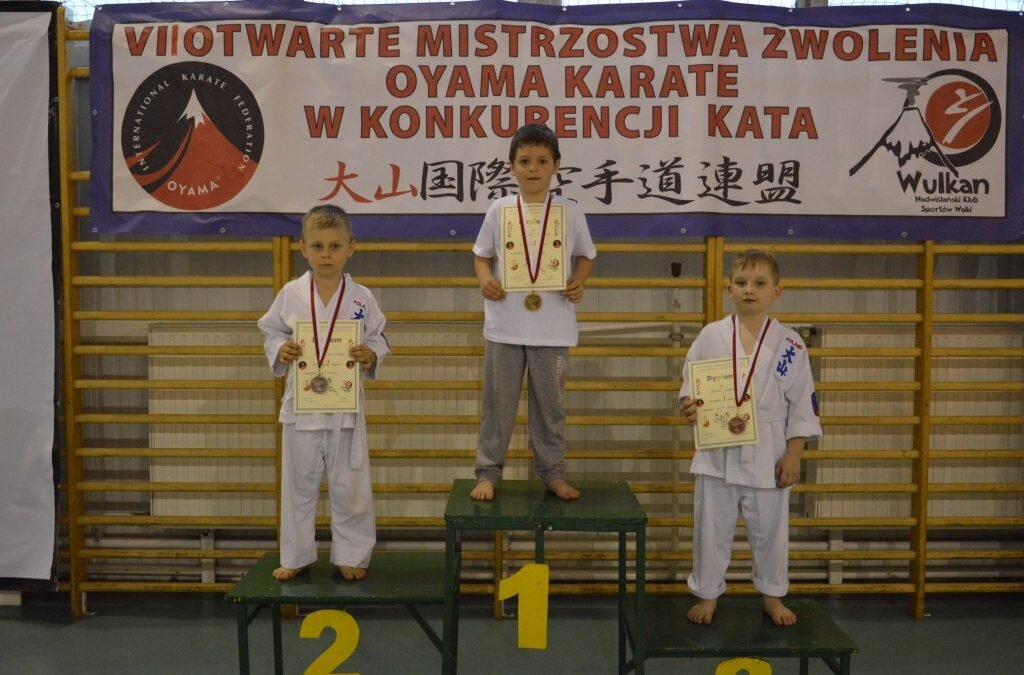 VII Otwarte Mistrzostwa Zwolenia Oyama Karate w konkurencji Kata. Zwoleń 17 kwietnia 2018 r.