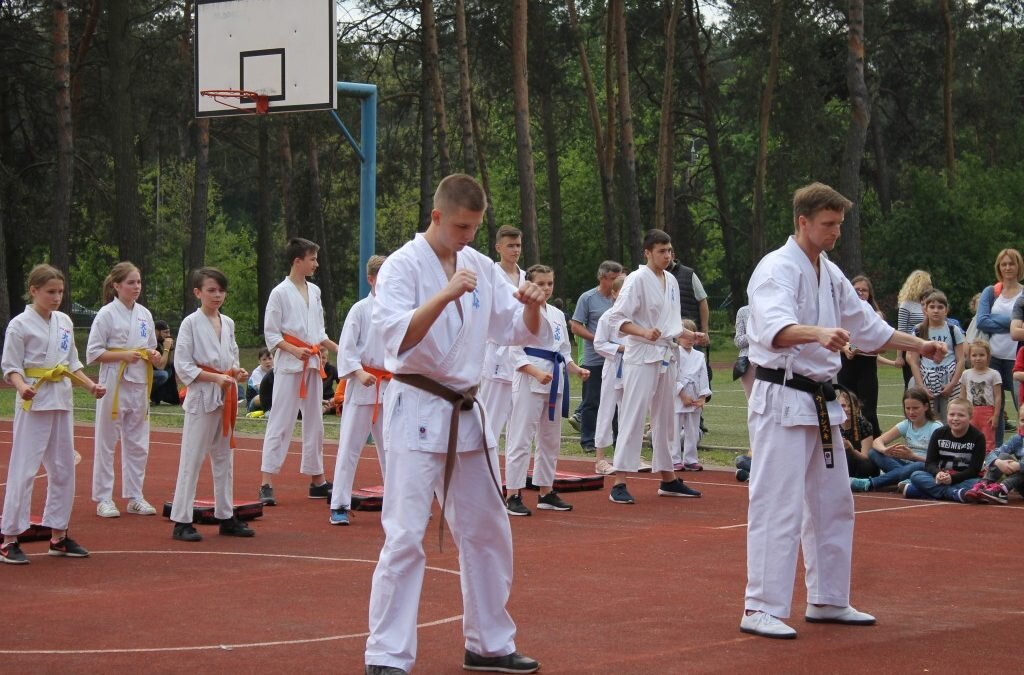XV Festyn Rodzinny „Trójki”-pokaz karate, Kozienice 18 maja 2019 r.